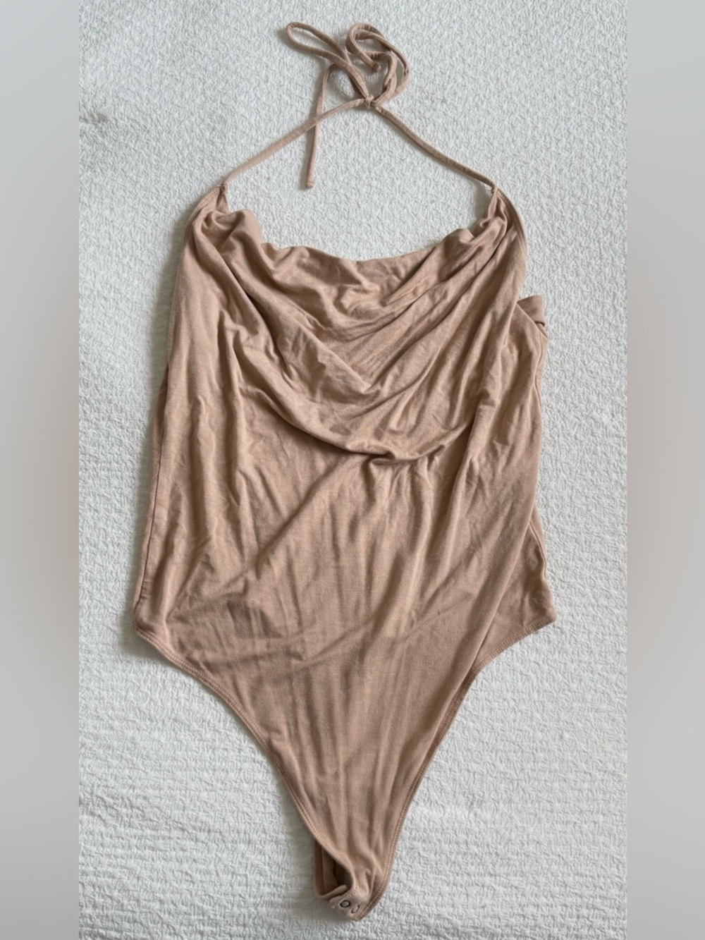 Abercrombie & Fitch Nude/Taupe Halter Bodysuit